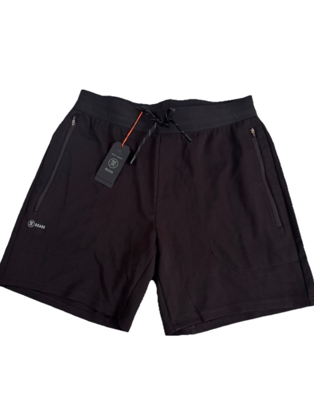 Roark Black Athletic Drawstring Shorts